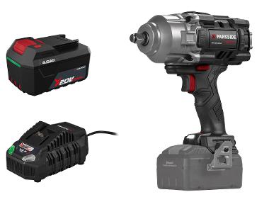 PARKSIDE PERFORMANCE® Accu-slagmoersleutel 1/2" 20 V, 1356 Nm, met accu 4 Ah en snellader 4,5 A