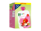 Multipack biologische appel-, peer-, aardbei- en zwarte bessen babyvoeding voor 6+ maanden.