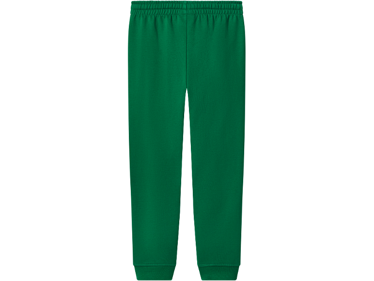 Groene joggingbroek met elastische tailleband en boorden.