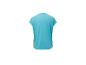 Turquoise dames t-shirt met korte mouwen.