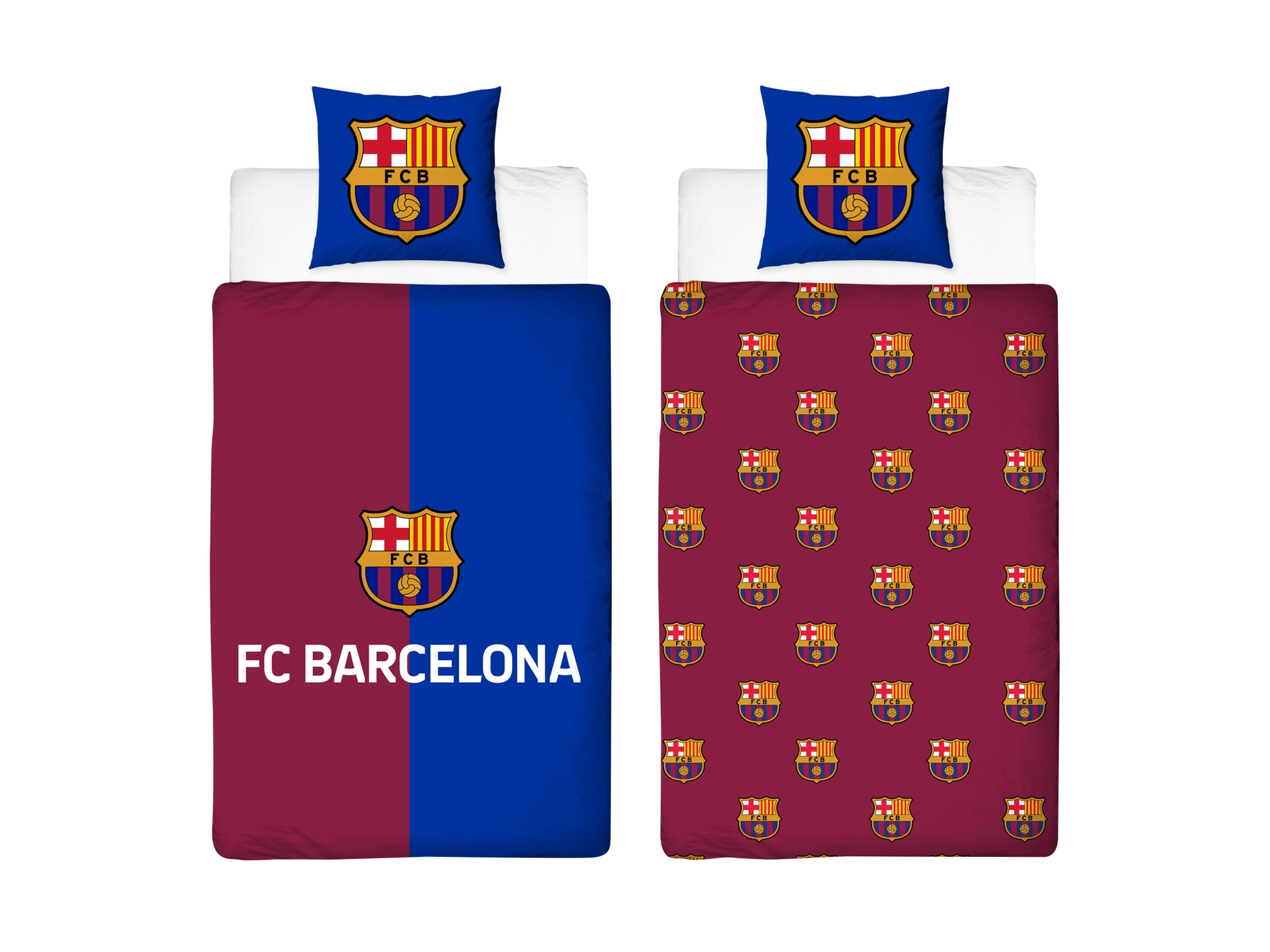 Voetbal dekbedovertrek, 140 x 200 cm (FC Barcelona)