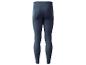 Zwarte sportlegging met geometrisch patroon.