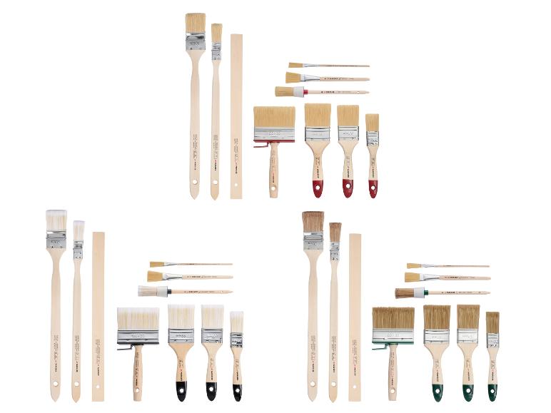 Diverse PARKSIDE verfkwasten in verschillende maten en types.