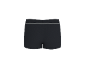 Zwarte herenboxershort met witte tailleband