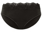 Zwarte slip met kant