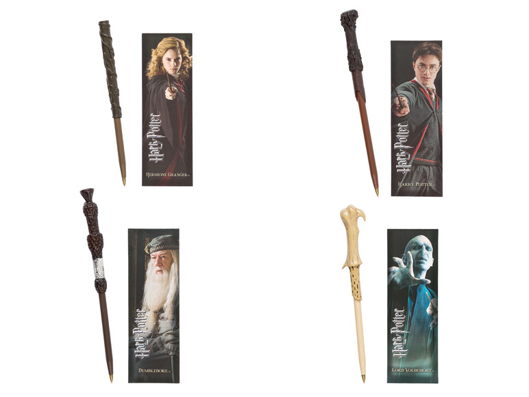 Ga naar volledige schermweergave: The Noble Collection Harry Potter pen en bladwijzer - afbeelding 1