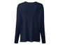 Een donkerblauwe longsleeve trui.