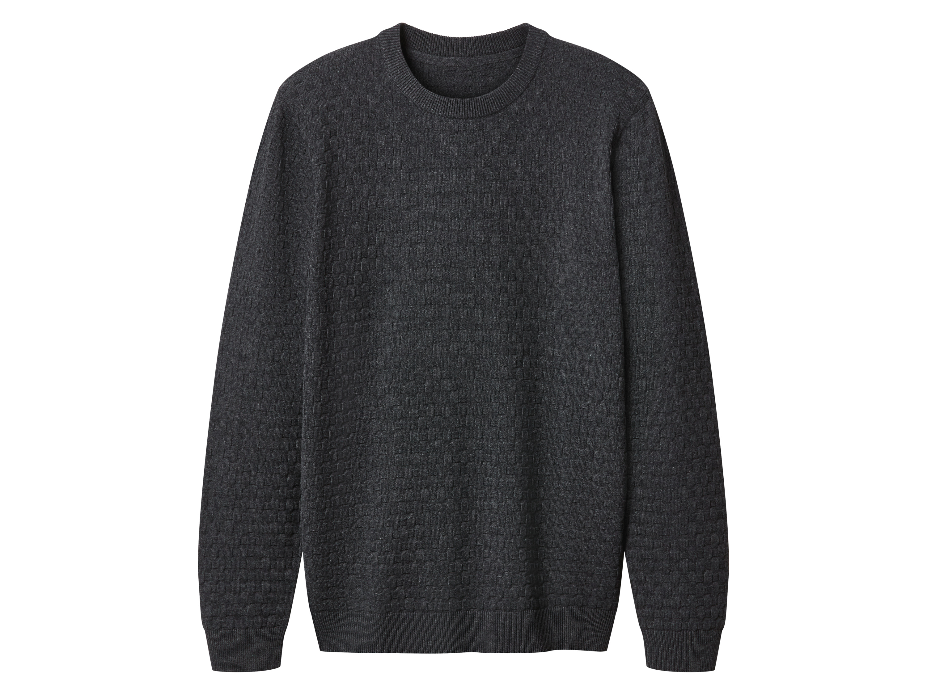 esmara Men Gebreide heren trui (Donkergrijs, S)