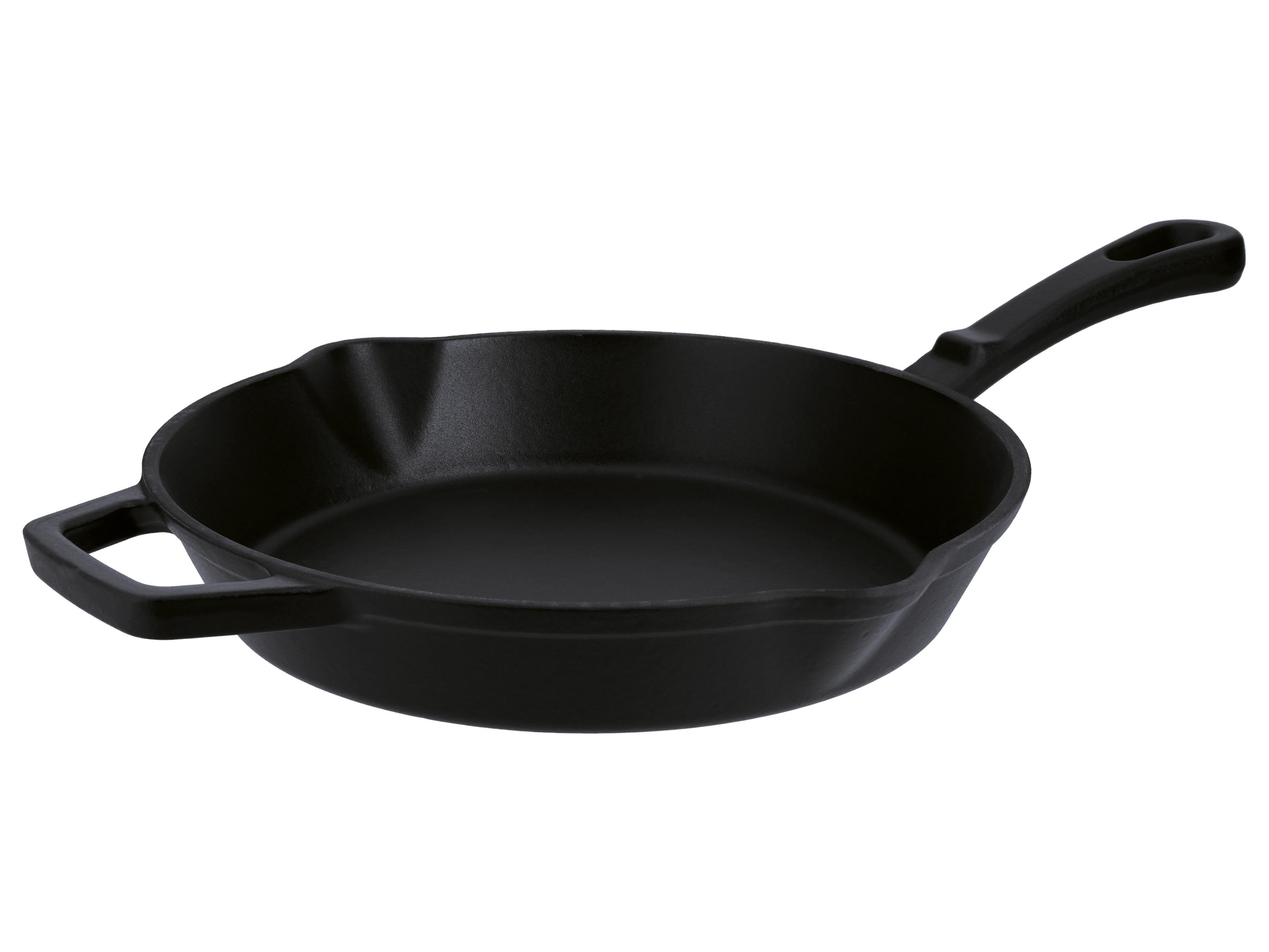 SILVERCREST Gietijzeren grillpan of koekenpan (Rond, Zwart)