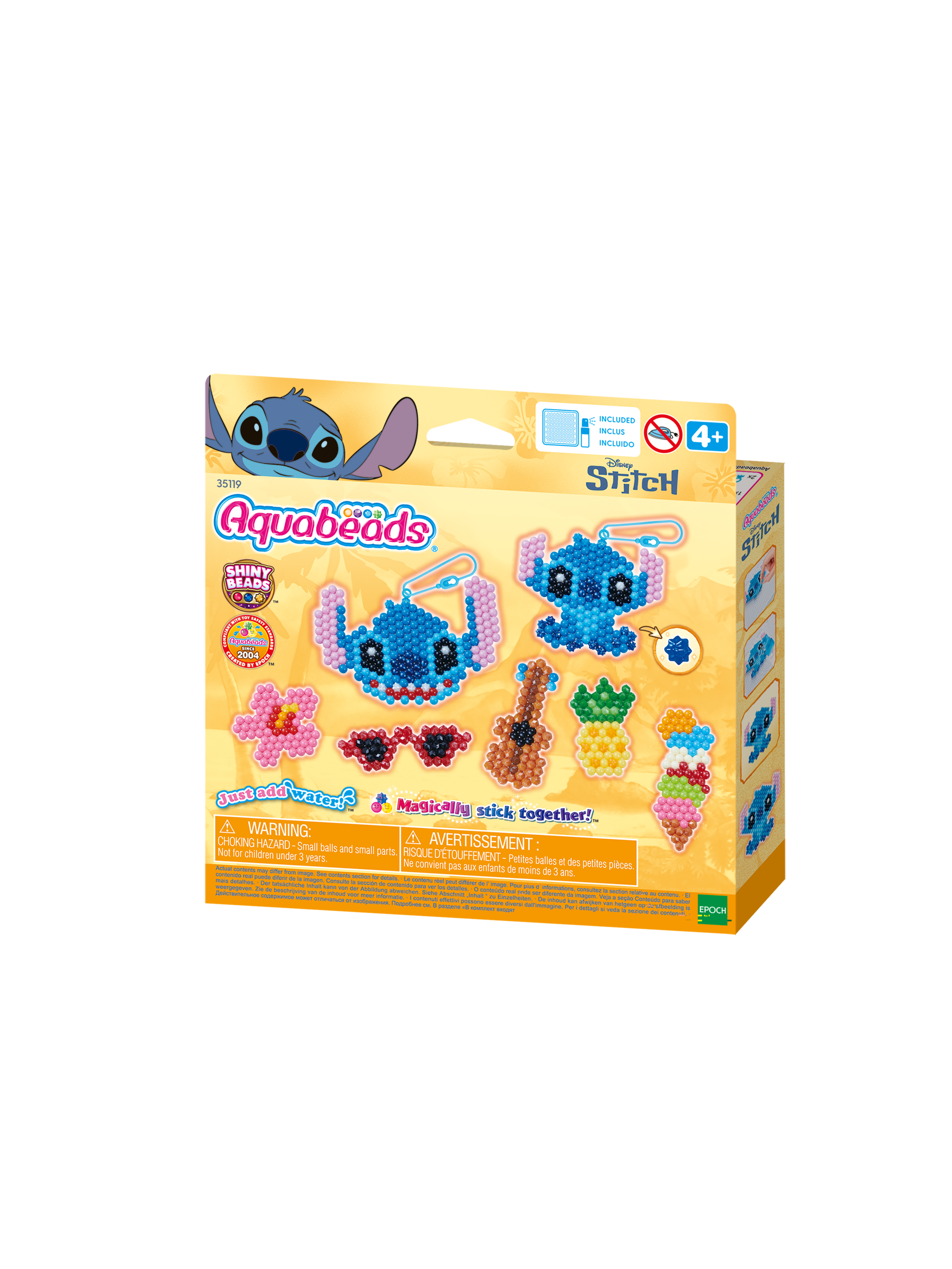 AQUABEADS Sleutelhanger knutselset, wateractiverend (Stitch)