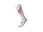 Wit-roze sportsok met gestreept patroon