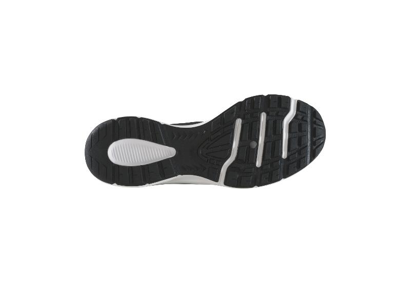 Zwarte en witte sportschoenzool.