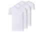 Set van drie witte heren T-shirts met V-hals