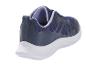 Blauwe sportschoenen met witte zool