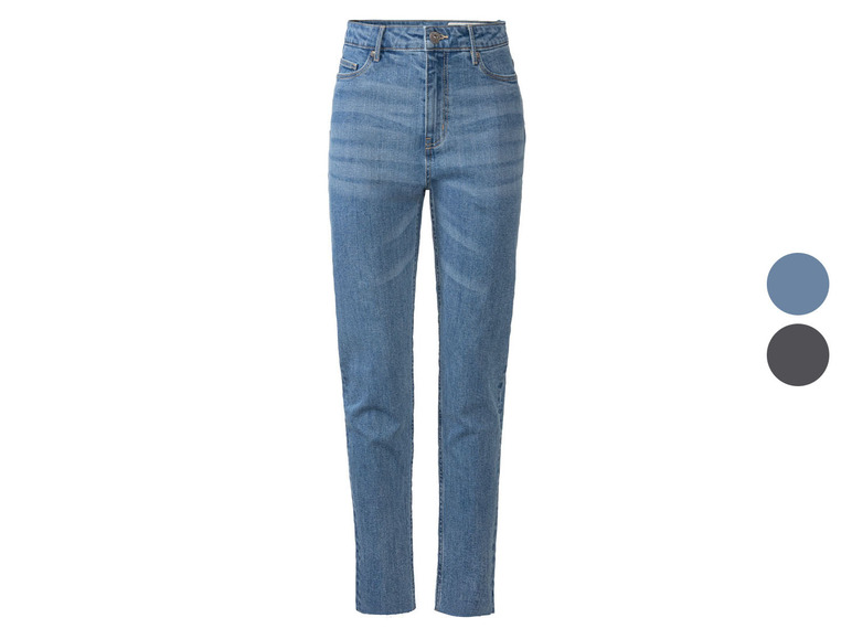 Ga naar volledige schermweergave: esmara® Dames jeans, straight fit, enkellengte - afbeelding 1