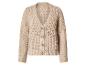 Beige gebreid vest met knopen