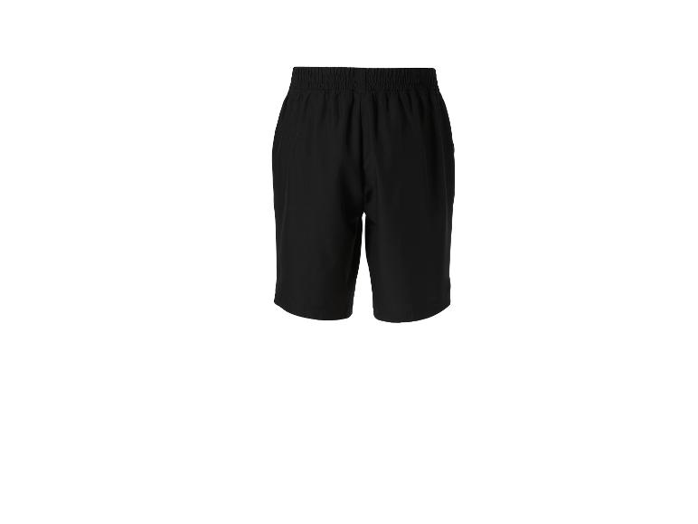 Zwarte sportshorts voor heren met elastische tailleband