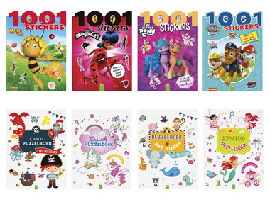 Puzzel- en stickerboek voor kinderen
