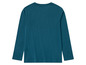 Een donkerblauw longsleeve t-shirt.