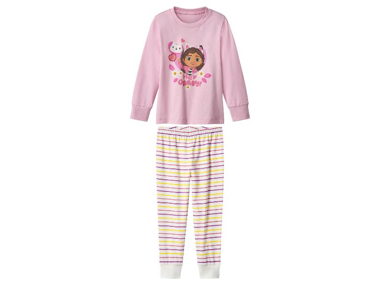 Gabby's Dollhouse meisjespyjama met roze top en gestreepte broek