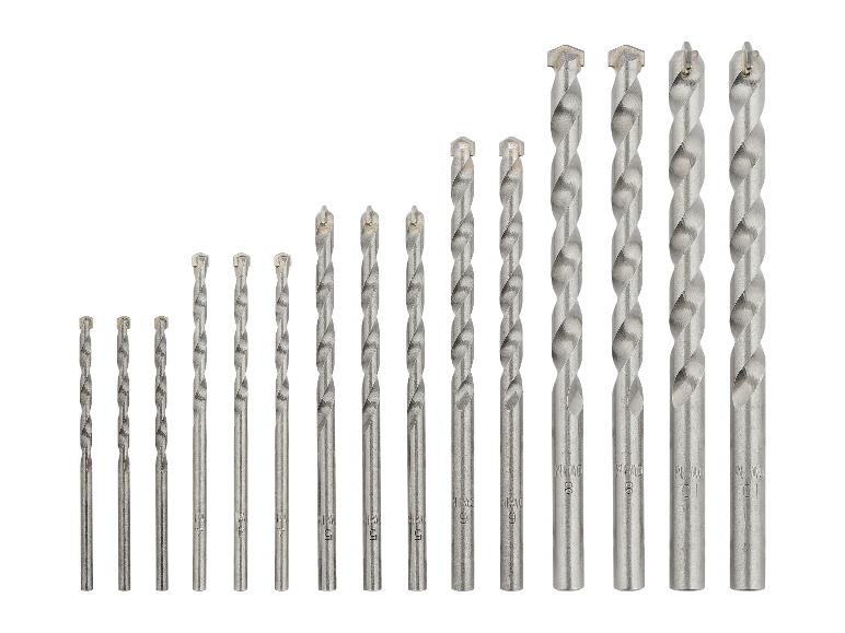 Set metalen boortjes in verschillende maten.