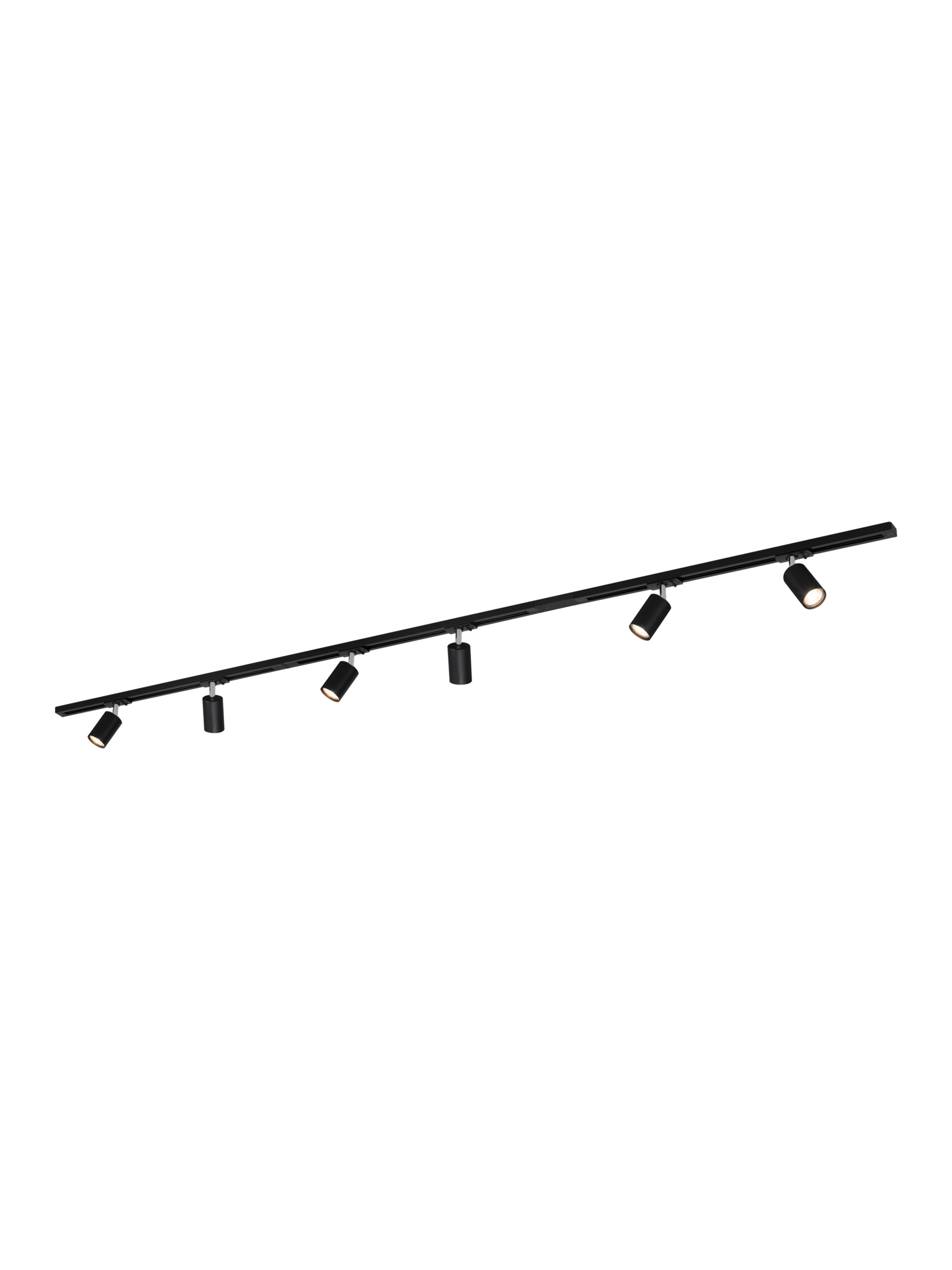 BRILONER LED-plafondlamp rails (2,25 m recht, Zwart)