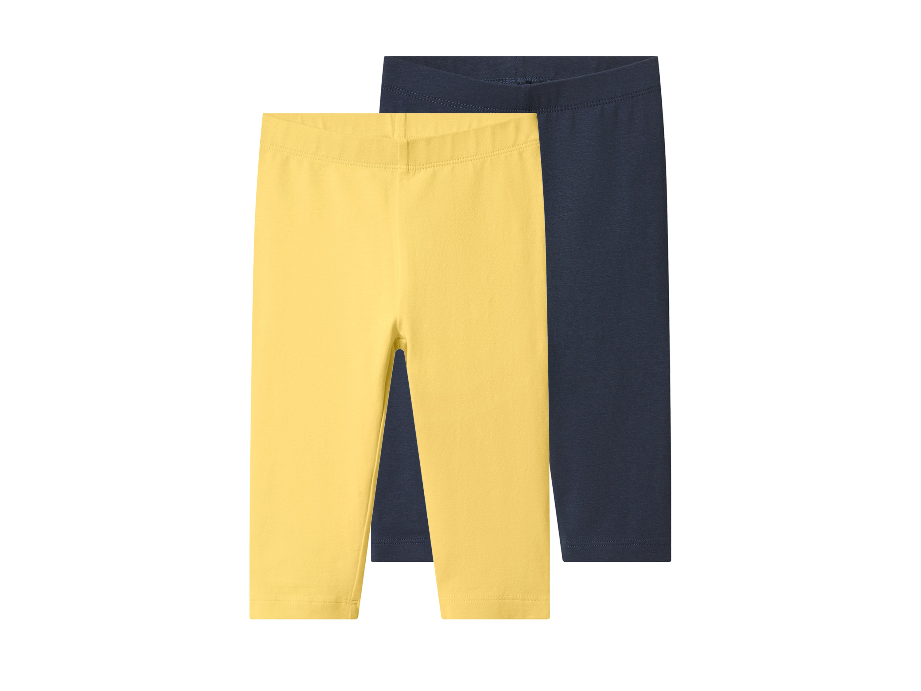 lupilu Set van 2 kinder caprileggings (Geel, 110/116)