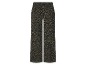Wijde broek met luipaardprint.