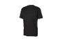 Zwart heren sport T-shirt met korte mouwen en ronde hals