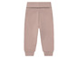 Beige broek met elastische tailleband.
