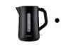 Zwarte SilverCrest waterkoker met waterniveau-indicator en 1,7L inhoud.