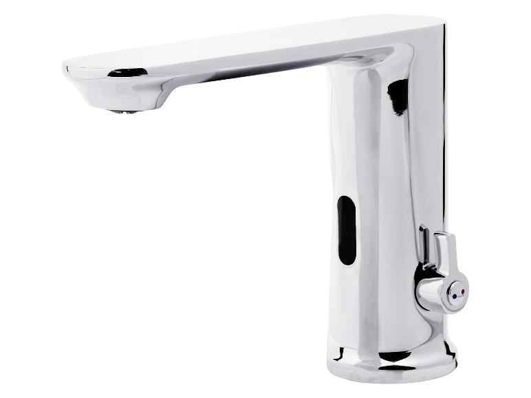 Chromen sensor kraan, modern design.