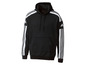 Zwarte Adidas hoodie met witte strepen