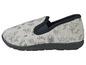 Grijze pantoffels met dinosaurusprint