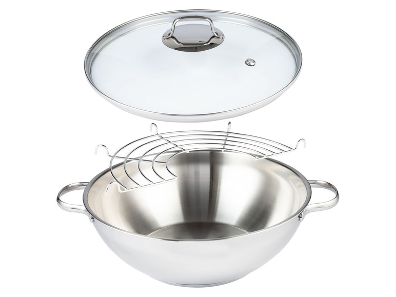 Ga naar volledige schermweergave: ERNESTO® RVS wok of wokpan Ø32 cm - afbeelding 5