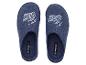 Esmara blauwe wollen pantoffels met print.