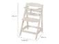 ROBA Sit Up kinderstoel, naturelkleurig, met afmetingen 80x44,5x54 cm.