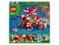 Minecraft bouwset met paddenstoelhuis en personages.