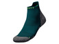 Een donkergroene Dri-FIT sok met grijze accenten.