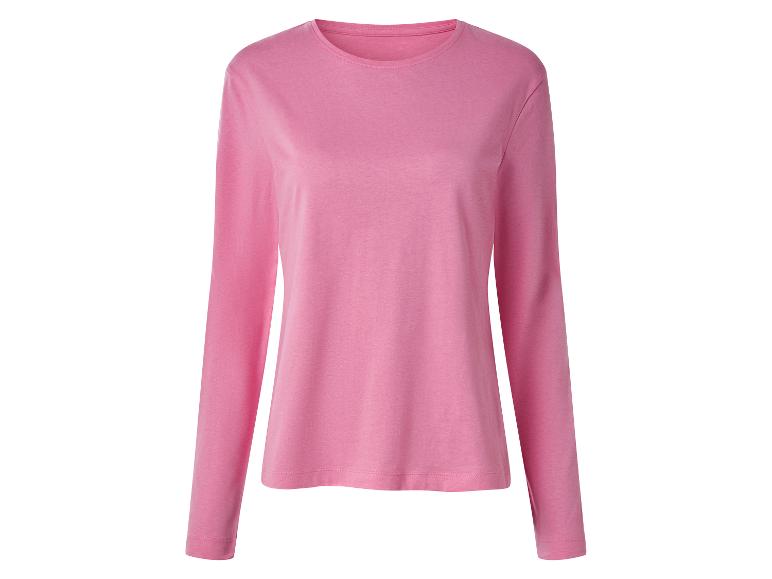 Roze shirt met lange mouwen.
