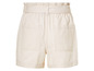 Beige denim shorts met riem