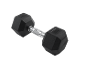 Zwarte halter van 15 kg met chromen handvat
