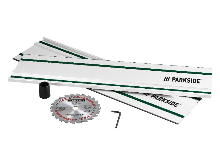 Parkside zaaggeleiders en Speedmaster zaagblad.