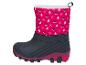 Fuchsia kinderwinterlaarzen met vossen- en kerstboommotief