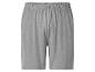 Grijze jersey short met elastische tailleband
