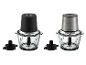 Twee SILVERCREST® Premium-Multizerkleinerer »SMZE 500 C2« hakmolens: zwart en roestvrij staal
