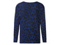 Blauw T-shirt met luipaardprint.