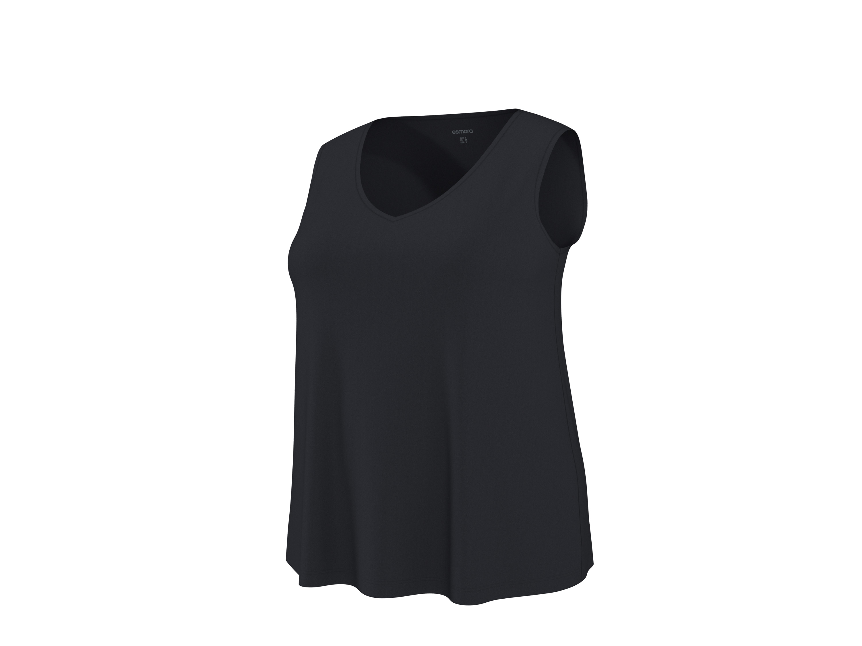esmara Dames top – Plus size (Zwart, XL (48/50)) aanbieding met korting