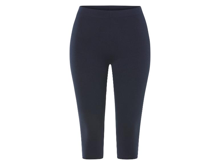 Donkerblauwe ¾ leggings.