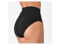 Zwarte high-waist damesonderbroek, achteraanzicht.